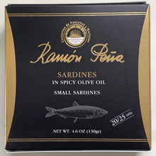 Load image into Gallery viewer, Ramon Pena Sardines in Hot Olive Oil  4 oz (115g)
