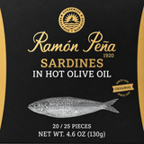 Ramon Pena Sardines in Hot Olive Oil  4 oz (115g)