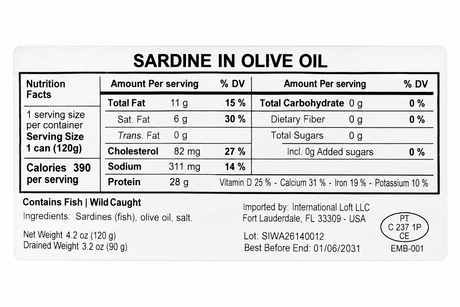 Manná Sardines in Olive Oil – 4.2 oz (120 g)