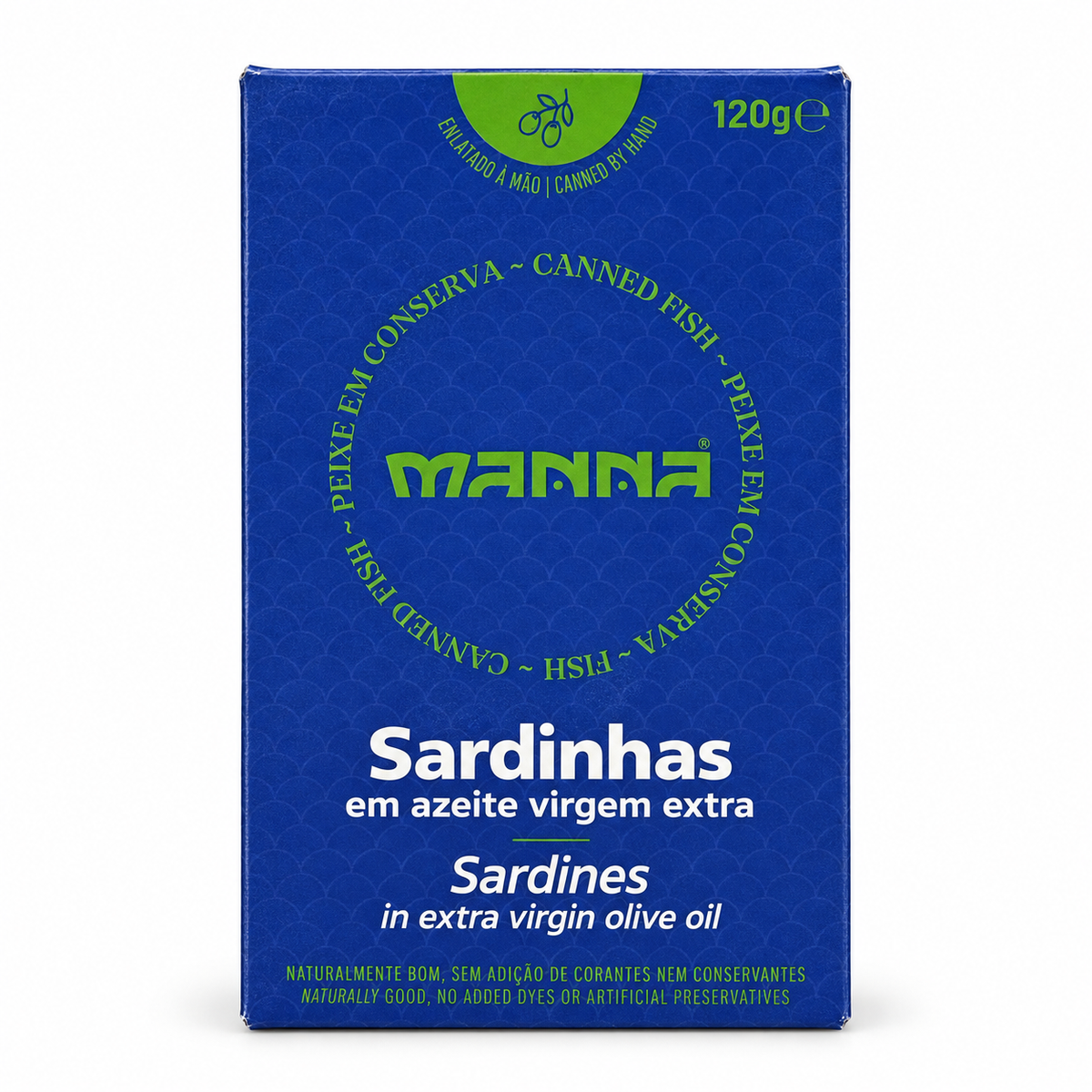 Manná Sardines in Extra Virgin Olive Oil – 4.2 oz (120 g)