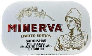 Minerva Limited Edition Sardines in Olive Oil with Lemon and Thyme