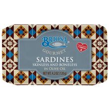Load image into Gallery viewer, Briosa Gourmet Skinless Boneless Sardines in Olive Oil
