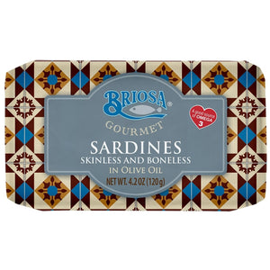 Briosa Gourmet Skinless Boneless Sardines in Olive Oil