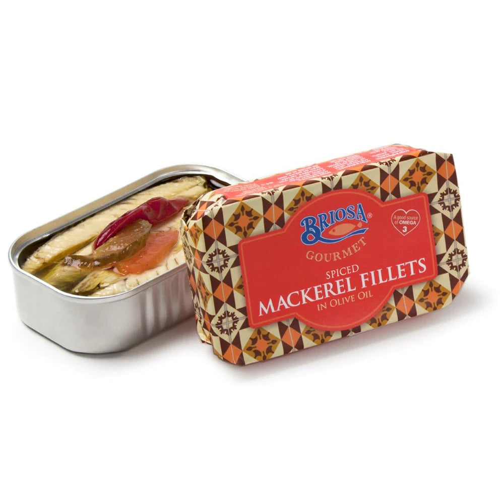 Briosa Gourmet Spiced Mackerel Fillets in Olive Oil