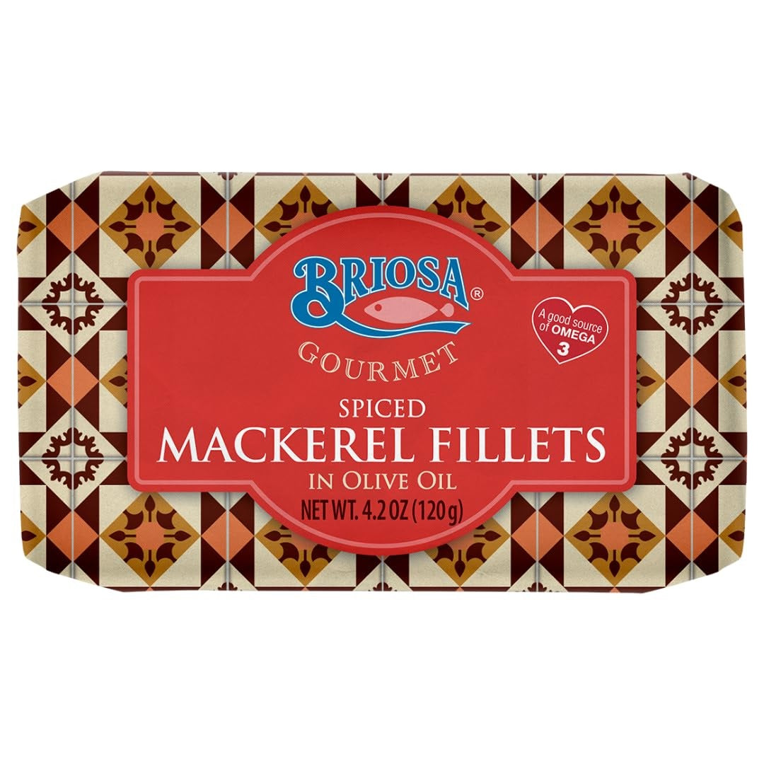Briosa Gourmet Spiced Mackerel Fillets in Olive Oil