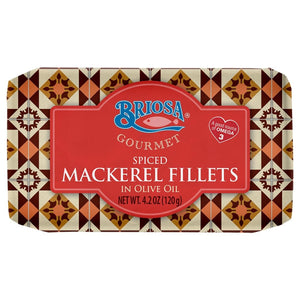 Briosa Gourmet Spiced Mackerel Fillets in Olive Oil