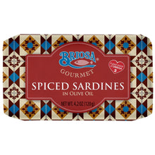 Load image into Gallery viewer, Briosa Gourmet Spiced Sardines in Olive Oil
