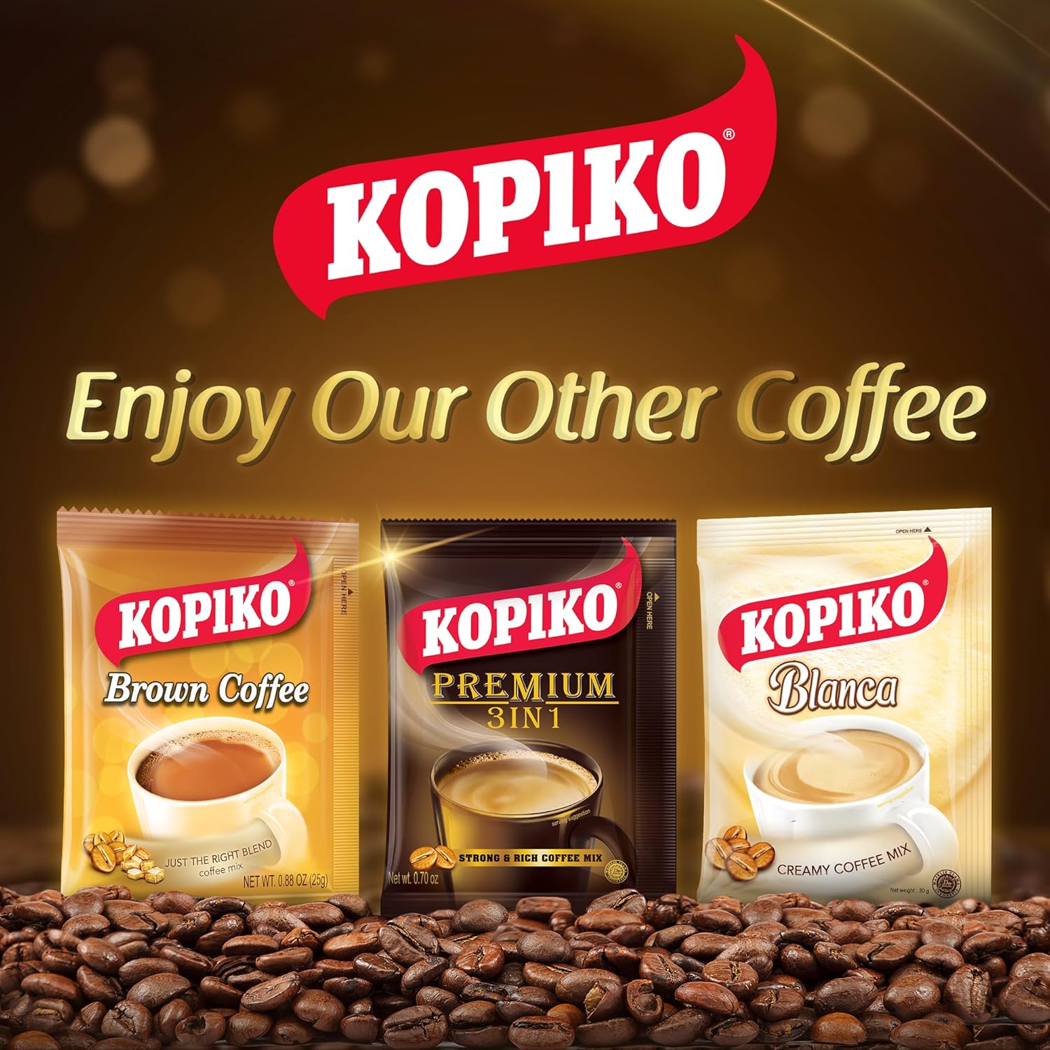 ここあ ページ Kopiko Brown Coffee Mix 8.8 Oz 10 Packet Bag – International Loft