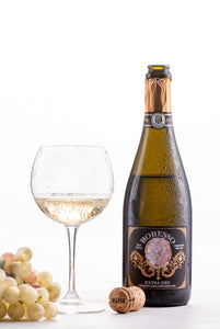 Boresso Non-alcoholic Sparkling Wine From Italy, Extra Dry Dealcoholized, 750ml (25.4 fl oz) Bottle with Gift Box