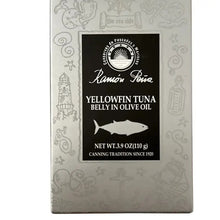 Load image into Gallery viewer, Ramon Pena Yellowfin Tuna Belly Ventresca in Olive Oil 3.9 oz (110g)
