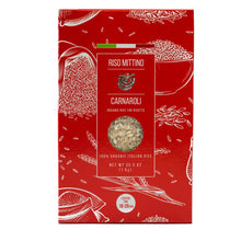 Load image into Gallery viewer, RISO MITTINO Organic Carnaroli Rice For Risotto. Imported from Piemonte Italy. Chef’s choice Vacuum Packed for Freshness 35.5 oz pack (1 kg) - International Loft
