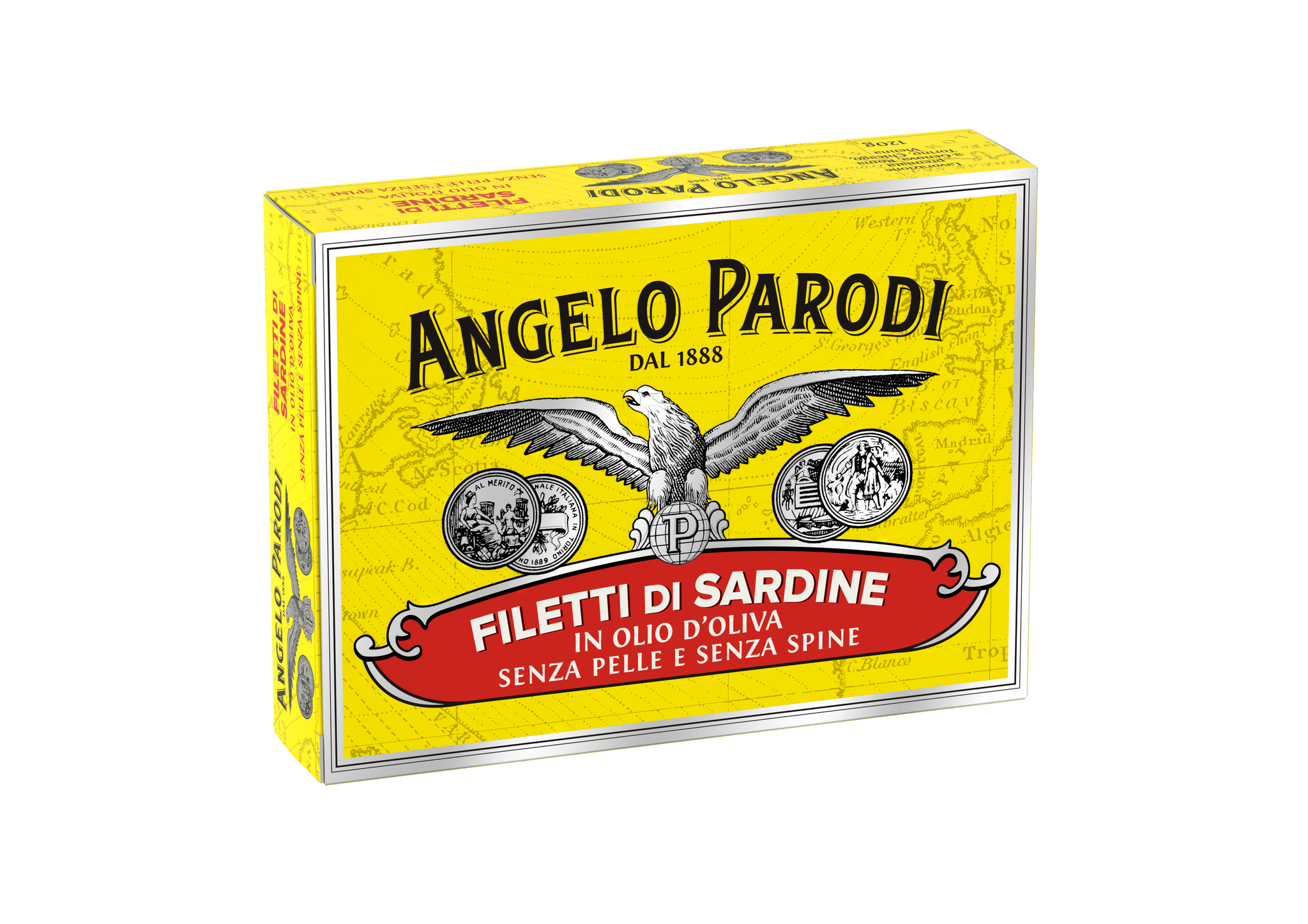 Angelo Parodi Boneless and Skinless Sardines Fillets in Pure Olive Oil