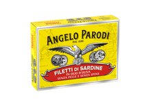 Load image into Gallery viewer, Angelo Parodi Boneless and Skinless Sardines Fillets in Pure Olive Oil - International Loft
