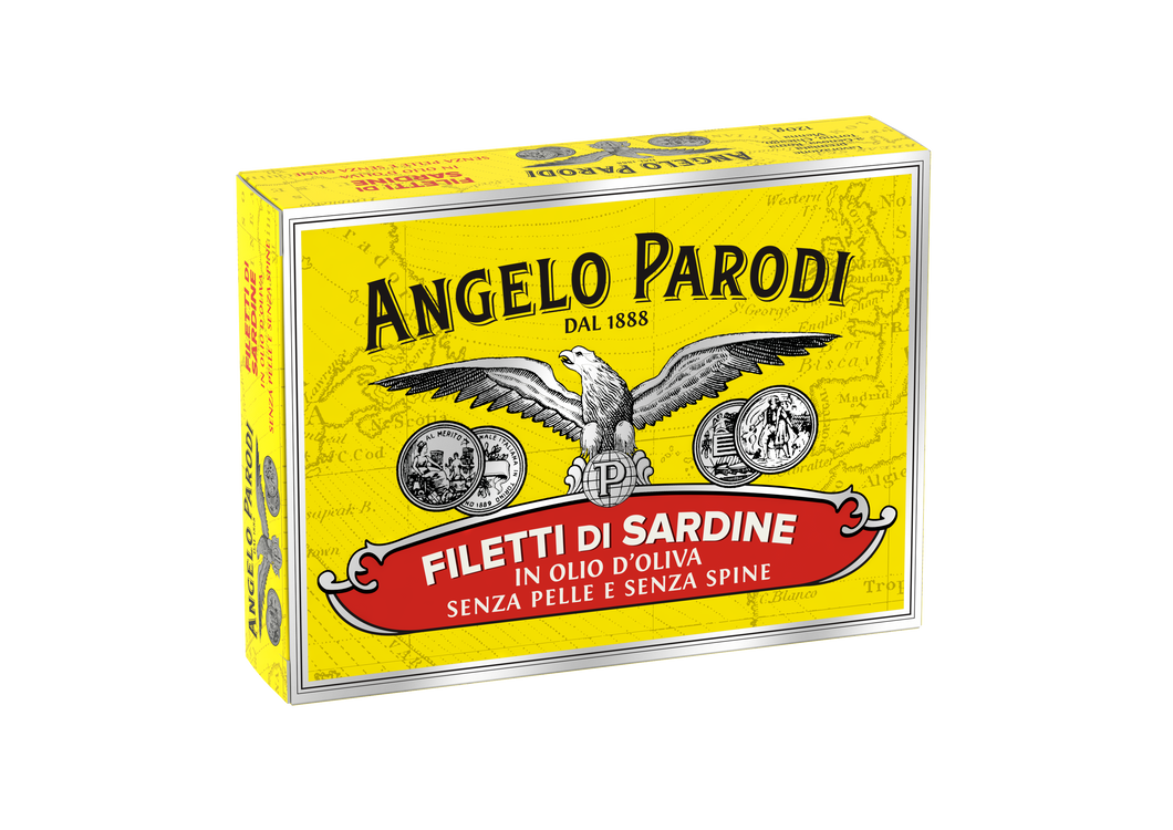 Angelo Parodi Boneless and Skinless Sardines Fillets in Pure Olive Oil - International Loft