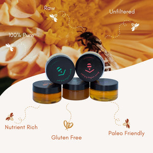 True Gold Honey Discovery Flight, 100% pure California honey variety pack - International Loft
