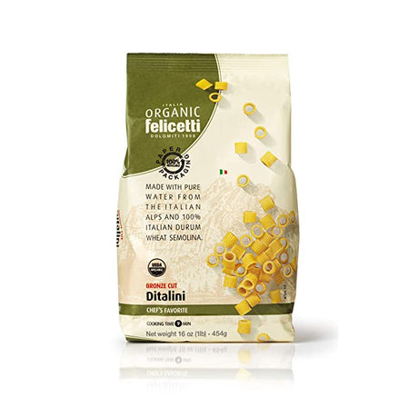 Organic Felicetti Ditalini Pasta Italian Non-GMO 16oz (454g) - International Loft