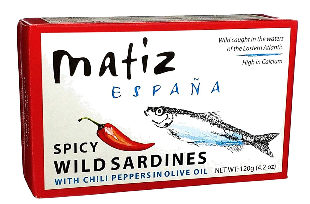 Matiz Spicy Sardines in Olive Oil and Piri Piri Pepper - International Loft