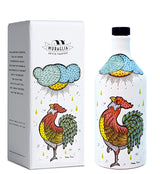 Antico Frantoio Muraglia, Premium Italian Extra Virgin Olive Oil, ROOSTER, Collectible Handmade Ceramic Bottle 16.9 Fl Oz - International Loft