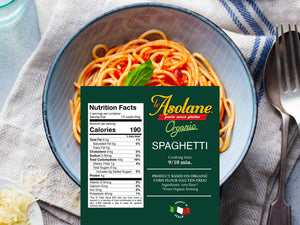 Le Asolane Certified Organic Gluten Free Spaghetti Pasta Authentic Imported Italian Gourmet Pasta from Select Premium Grade Corn Flour 8.8 oz package - International Loft
