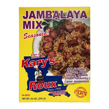 Load image into Gallery viewer, Karys Roux Seasoned Jambalaya Mix | 8.6 oz Box - International Loft
