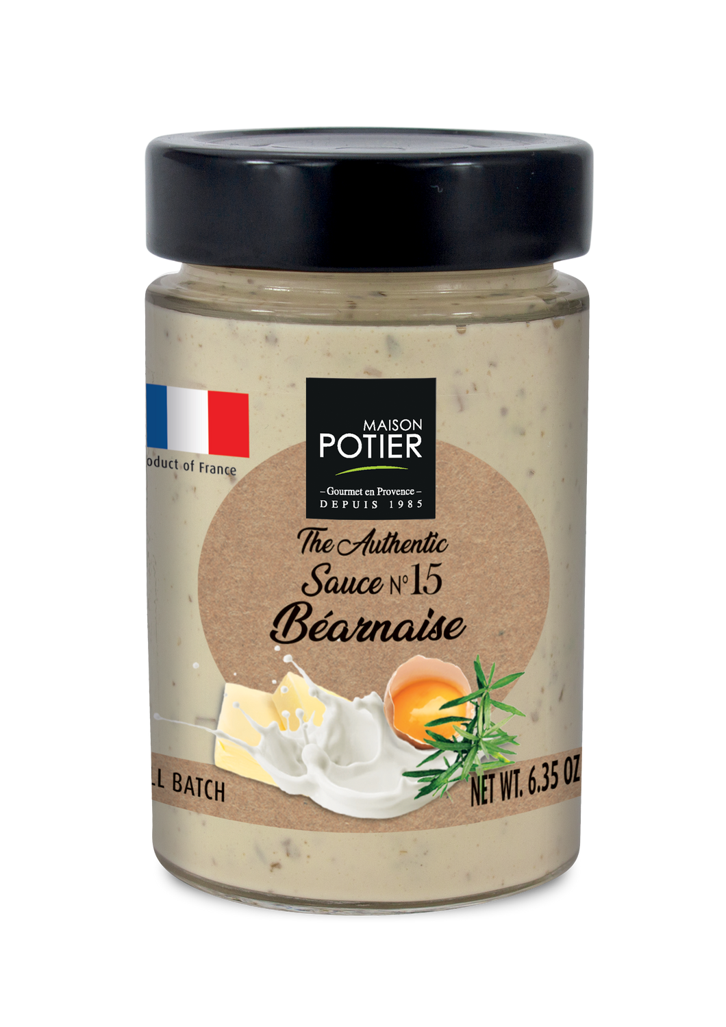 Maison Potier Bearnaise Sauce, The Authentic Sauce N. 15, 6.35oz Jar - International Loft