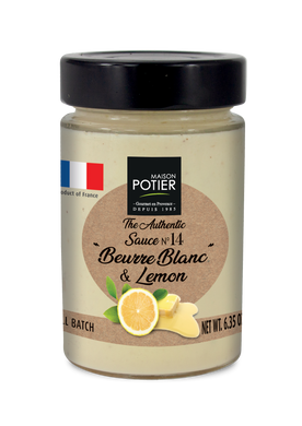 Maison Potier Beurre Blanc and Lemon Sauce, The Authentic Sauce N. 14, 6.35oz Jar - International Loft