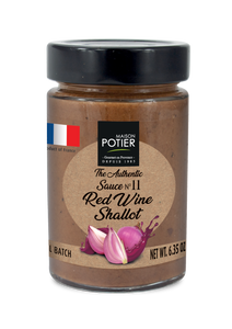 Maison Potier Red Wine and Shallot Sauce, The Authentic Sauce N. 11, 6.35oz Jar - International Loft
