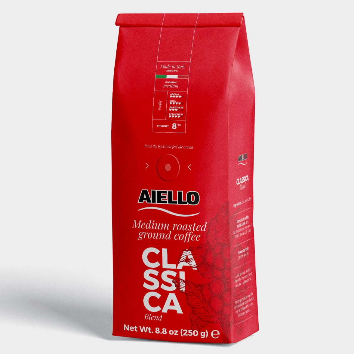 Aiello Caffé Classic Italian Espresso 60/40 Arabica/Robusta Blend - International Loft