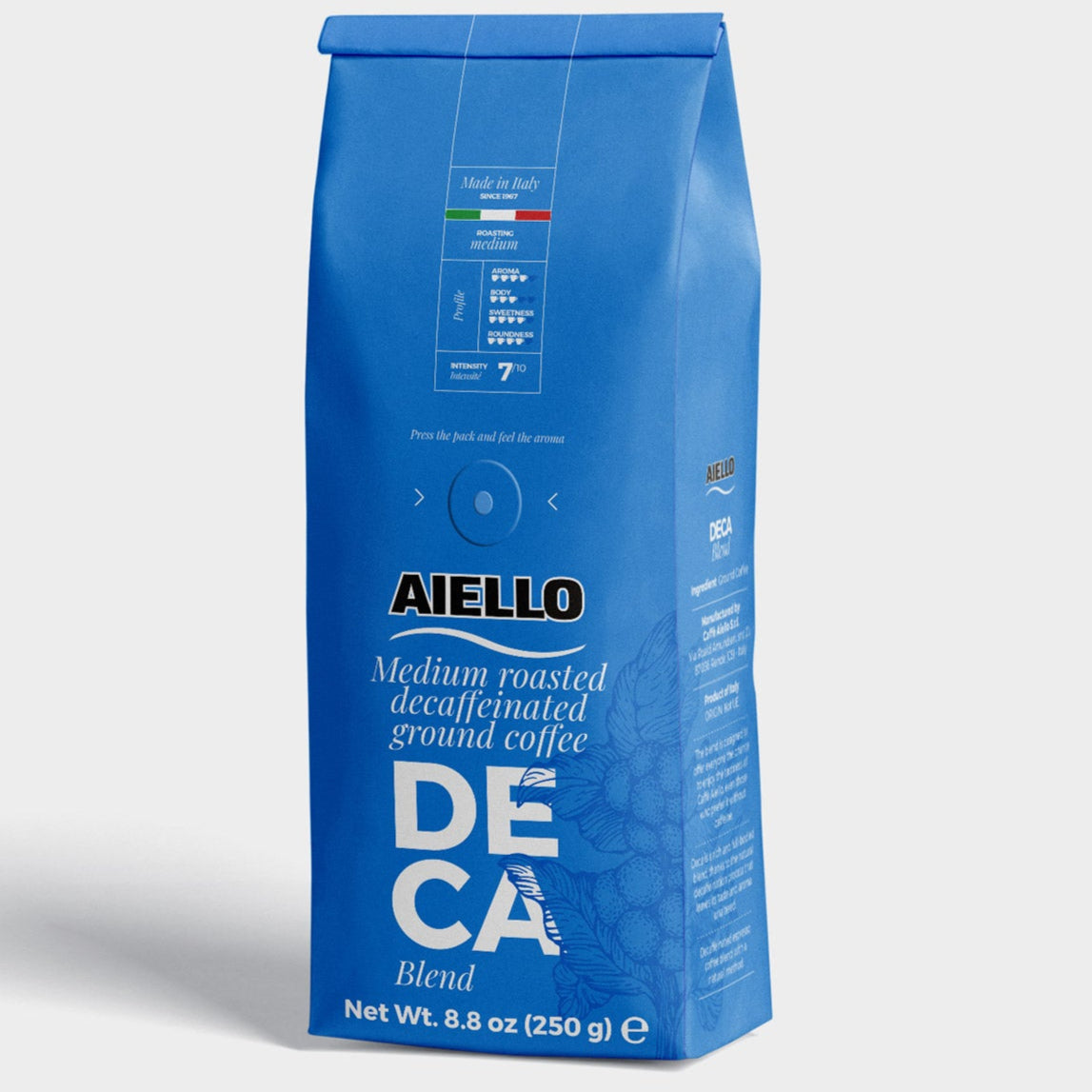 Aiello Caffé Naturally Decaffeinated Italian Espresso Blend - International Loft