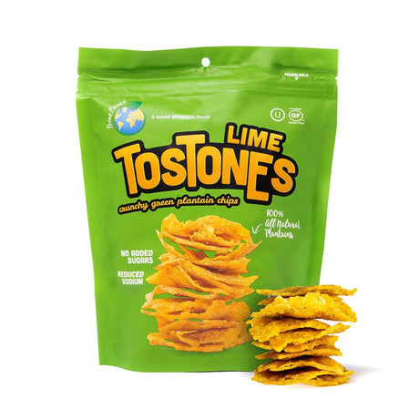 Prime Planet Tostones Lime Flavor 3.53 oz Resealable Package - International Loft