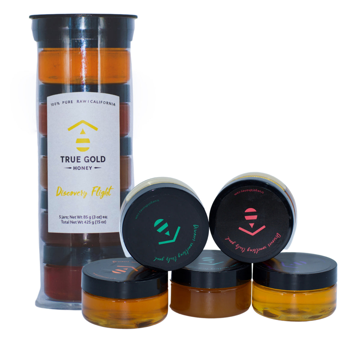 True Gold Honey Discovery Flight, 100% pure California – International Loft