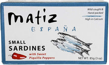 Load image into Gallery viewer, Matiz Sardinillas with Sweet Piquillo Peppers - International Loft
