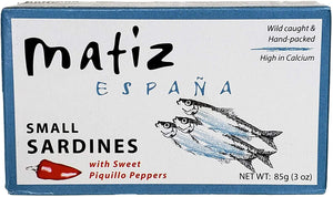 Matiz Sardinillas with Sweet Piquillo Peppers - International Loft