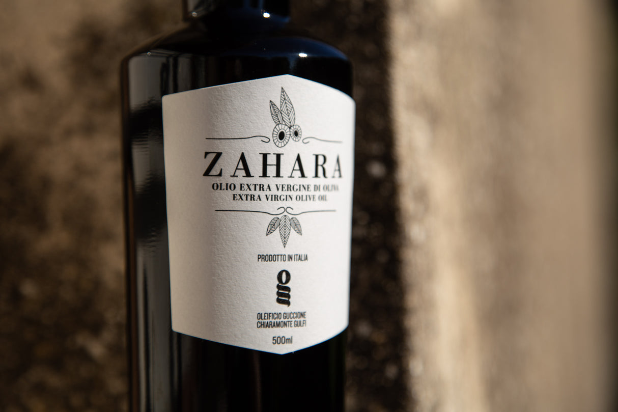 Zahara Premium Italian Extra Virgin Olive Oil 16.9 Fl Oz 500ml Without Gift Box - Oleificio Guccione - International Loft