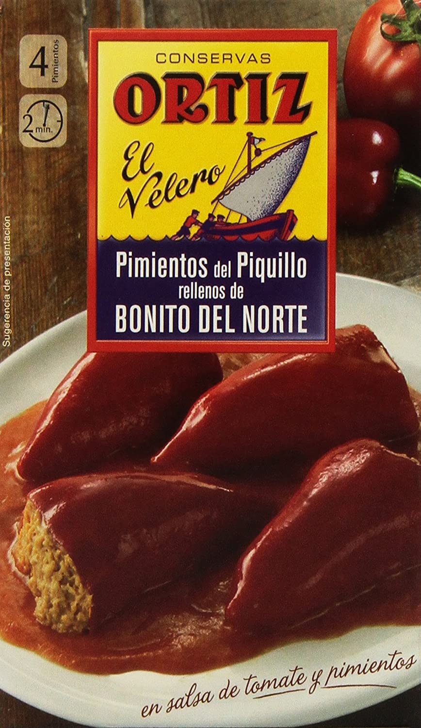 Ortiz Piquillo Peppers Stuffed with Tuna, 300 g - International Loft