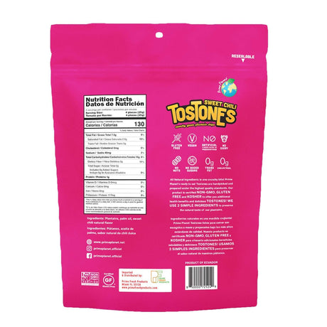 Prime Planet Tostones Sweet Chili Flavor 3.53 oz Resealable Package - International Loft