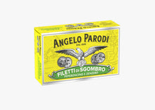 Load image into Gallery viewer, Angelo Parodi Mackerel Fillets in olive oil with Ginger and Pepper - International Loft
