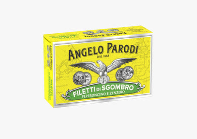 Angelo Parodi Mackerel Fillets in olive oil with Ginger and Pepper - International Loft