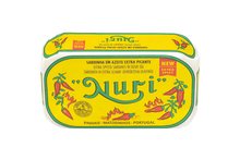 Load image into Gallery viewer, NURI Portuguese EXTRA SPICED Sardines in Olive Oil - International Loft
